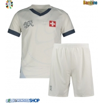 Maglie da calcio Svizzera Seconda Maglia Bambino Europei 2024 Manica Corta (+ Pantaloni corti)